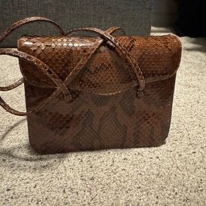 Vintage python Judith Leiber purse